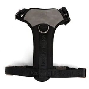 Reddy Jaquard Dog Harness - Black and Gray, Medium